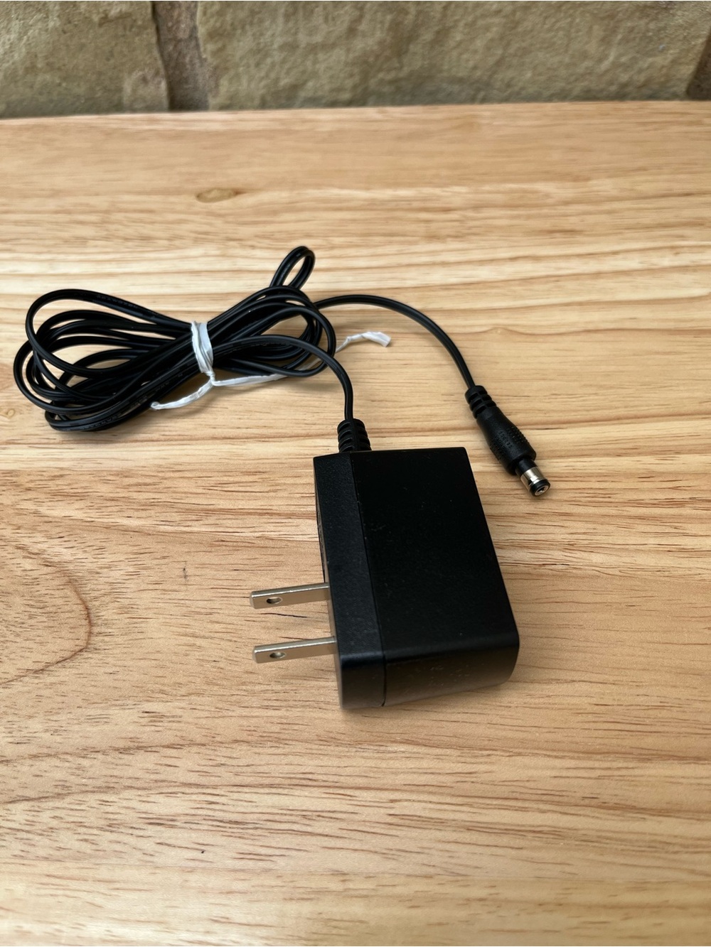 Black Wall Power Adapter Charger with Barrel Connector
